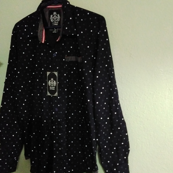 Silverstone casual Men's button up Shirt(LG) - Picture 3 of 12
